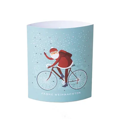 Lampa din hartie Dreamlights - Santa Bike