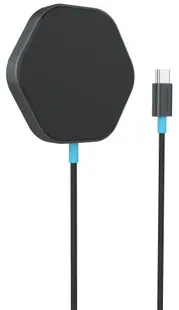 Încărcător wireless Canyon - Hexagon 110, 15W, Dark Grey/Blue