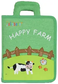 Geantă tip carte moale Jollybaby - Happy Farm