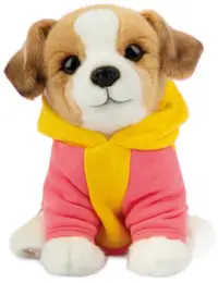 Jucărie de pluș Studio Pets - Câine Jack Russell cu fular, Jacki, 23 cm
