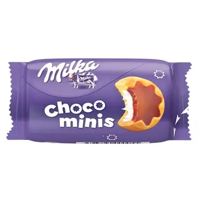 Milka Choco Minis – ciocolată cu lapte și biscuiți, 37,5g Engros