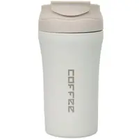 Termos cu Interior din Inox, Capacitate 400 ml, cu Pai, Alb