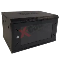 Cabinet metalic de perete 19', tip rack wallmount, 6U 600x600 mm, Xcab S Negru