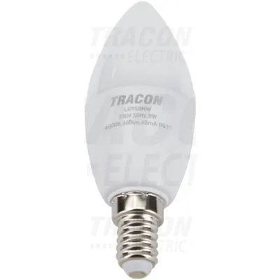 Sursa de lumina LED, lumanare, cu LED SAMSUNG LGYS8NW 230V,50Hz,8W,4000K,E14,600lm,180°,C37,SAMSUNG chip,EEI=A+