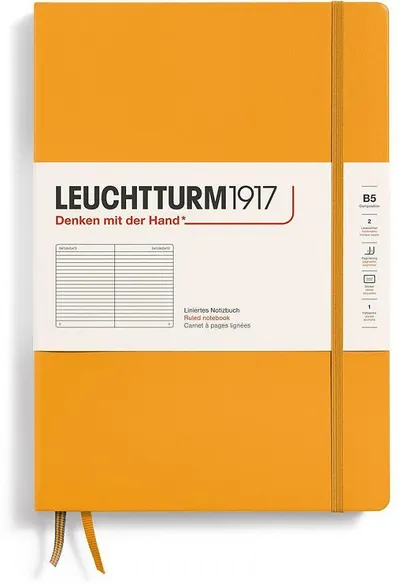 Caiet Leuchtturm1917 Composition - B5, portocaliu, liniat, copertă rigidă