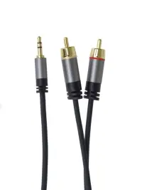 Cablu audio jack stereo 3.5mm la 2 x RCA T-T 5m, kjqcin5