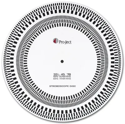 Disc stroboscopic Pro-Ject - Strobe It, negru/alb