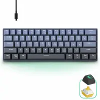 Tastatura Mecanica Timebox, 61 Taste, Keycaps PBT, Switch-uri Precise, Albastru - Default Title