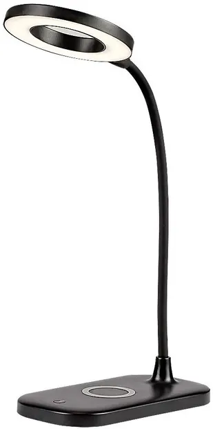 LED Lampă cu încărcător wireless Rabalux - Hardin, IP20, 5W, 210-720lm, negru