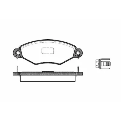 Set placute frana, frana disc REMSA 0643.10