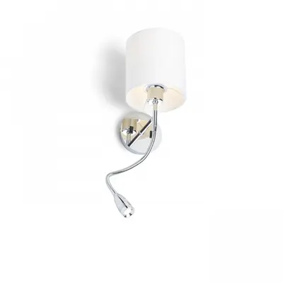 VERSINA with shade alb crom 230V E27 LED 28+3W 25° 3000K