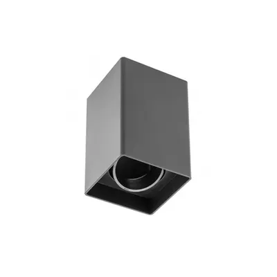 Spot - Ceiling light fixture RESTO, PC, 80x80x125mm, IP20, max 20W, square, black