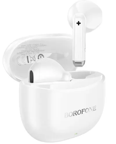 Casti True Wireless Borofone BW88 Deep Rhyme, Bluetooth (Alb)