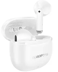 Casti True Wireless Borofone BW88 Deep Rhyme, Bluetooth (Alb)
