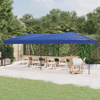 vidaXL Cort pliabil pentru petreceri, albastru, 3x6 m