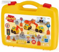 Set de joacă Ecoiffier Abrick - Șantier de construcții, 43 de piese