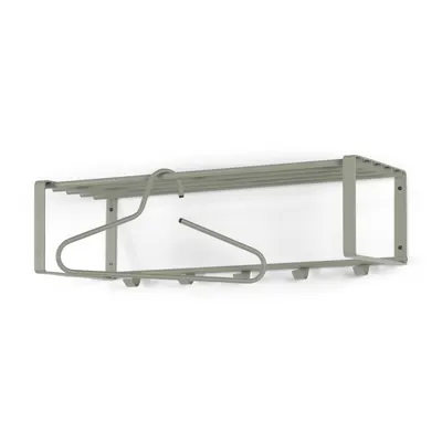 Cuier de perete verde prăfuit cu raft din metal 70 cm Rex – Spinder Design