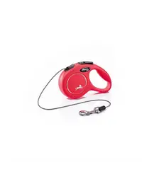 FLEXI New Classic lesa automata cu sir pentru caini, rosu, marimea XS, 3 m