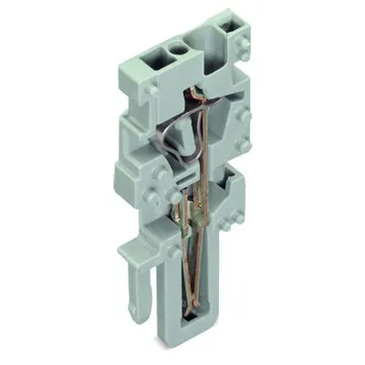End module for 1-conductor female connector; 4 mm²; 1-pole; 4,00 mm²; gray