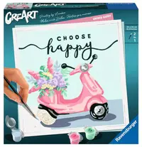 Set de pictură pe numere Ravensburger CreArt - Trăiește fericit