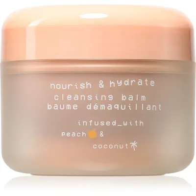 Glow Hub Nourish & Hydrate lapte de curatare hidratant si hranitor cu extract de piersica 100 g