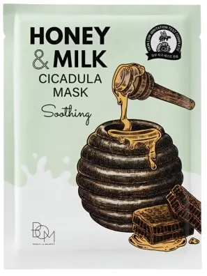 BOM Mască facială calmantă Honey and Milk, 25 g