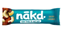 Baton cu caramel sarat raw vegan, 35g, Nakd