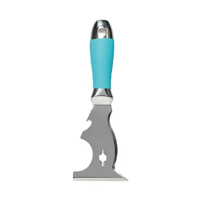 Racleta / spaclu pentru rosturi, cu capat metalic si maner soft-grip - BIHUI-PTS10IN1