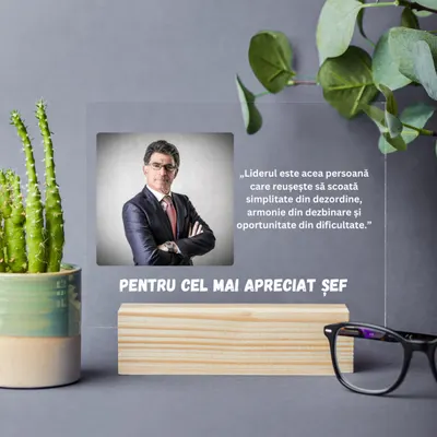 Placheta personalizata pentru Sef