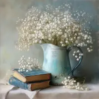Tablou pe pânză imprimat 32x32 cm Gypsophila – Styler