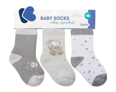 Sosete pentru bebelusi Kikka Boo Joyful Mice - Din bumbac, 2-3 ani