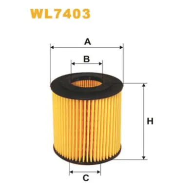 Filtru ulei WIX FILTERS WL7403