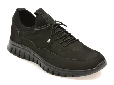 Pantofi FLAVIA PASSINI negri, EV2843, din nabuc
