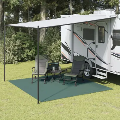 vidaXL Covor pentru cort, verde, 3x3 m