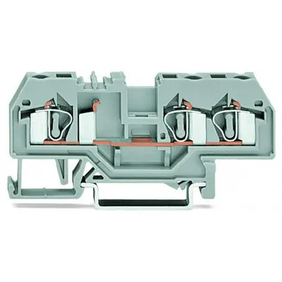 3-conductor through terminal block; 4 mm²; center marking; for DIN-rail 35 x 15 and 35 x 7.5; CAGE CLAMP®; 4,00 mm²; black