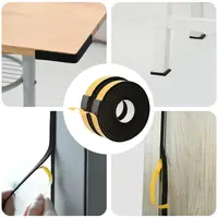 vidaXL Bandă din spumă autoadezivă 2 buc. Negru 40mm x 5m Spumă CR