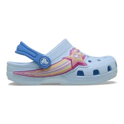 Saboti Crocs Classic Toddler Star Lights Clog Albastru - Blue Frost