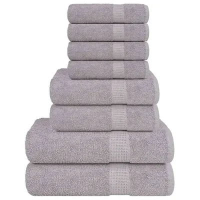 Gossi set prosoape 8 piese gri 360 g/m2 100% bumbac