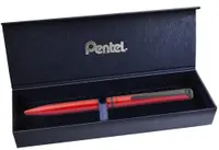Pix tip roller cu buton Pentel EnerGel - rosu, in cutie