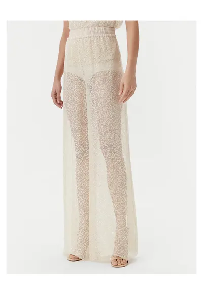 Pantaloni Palazzo pentru dama bej
