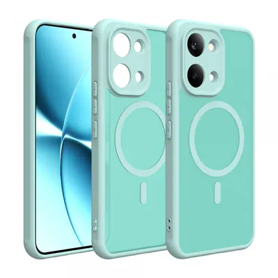 Husa MagSafe pentru Xiaomi Poco X8 Pro Max, Techsuit, HaloFrost II, Verde Deschis