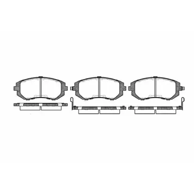Set placute frana, frana disc REMSA 0951.02