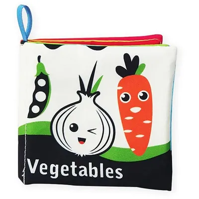 Carte moale pentru bebeluși Raya Toys - Legume
