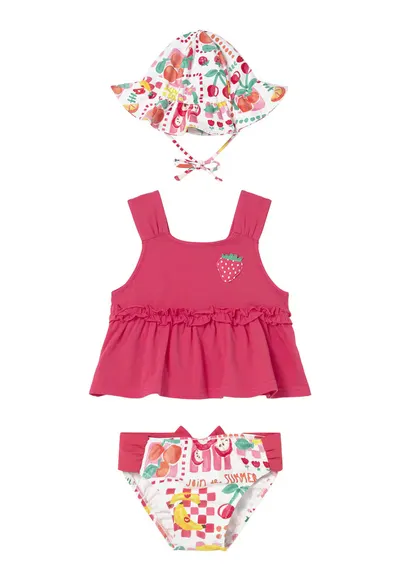Compleu de copii - set pentru fete - bumbac - roz