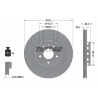 Disc frana TEXTAR 92106105