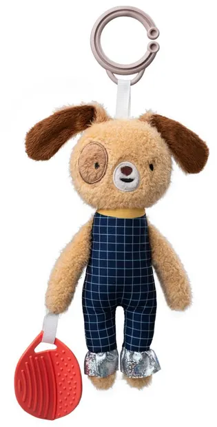 Zornăitoare și jucărie de dentiție moi pentru bebeluși Taf Toys - Câinele Daniel