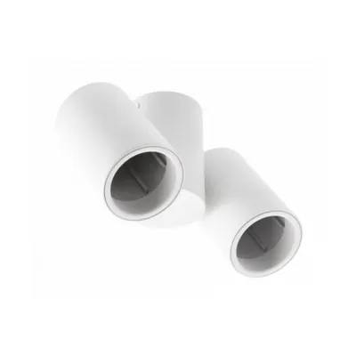 Spot - Ceiling luminaire LUPO, aluminum, 17.5×5.6×11.5, IP20, 2*GU10, max. 50W, round, white