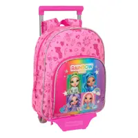 Ghiozdan cu Roți Rainbow High Shine Multicolor