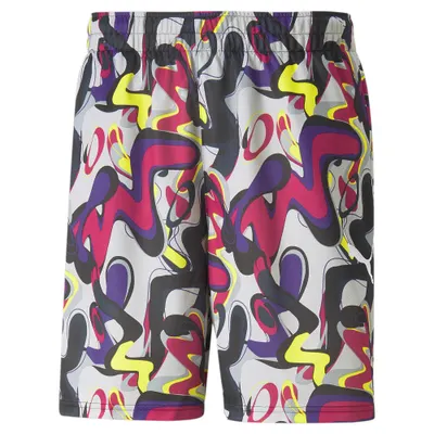 Neymar Jr Creativity Basketball Shorts Herren PUMA Harbor Mist Fluo Yellow Gray