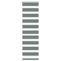vidaXL Jaluzea tip zebra gri închis lățime țesătură 45,9 cm poliester